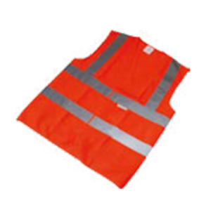 Orange High-Visibility Safety Vest 100% Polyester Fabric with 5cm Reflective Tape, EN471 Class 2 Certified, Lightweight Workwear for Construction, Road, and Industrial Safety